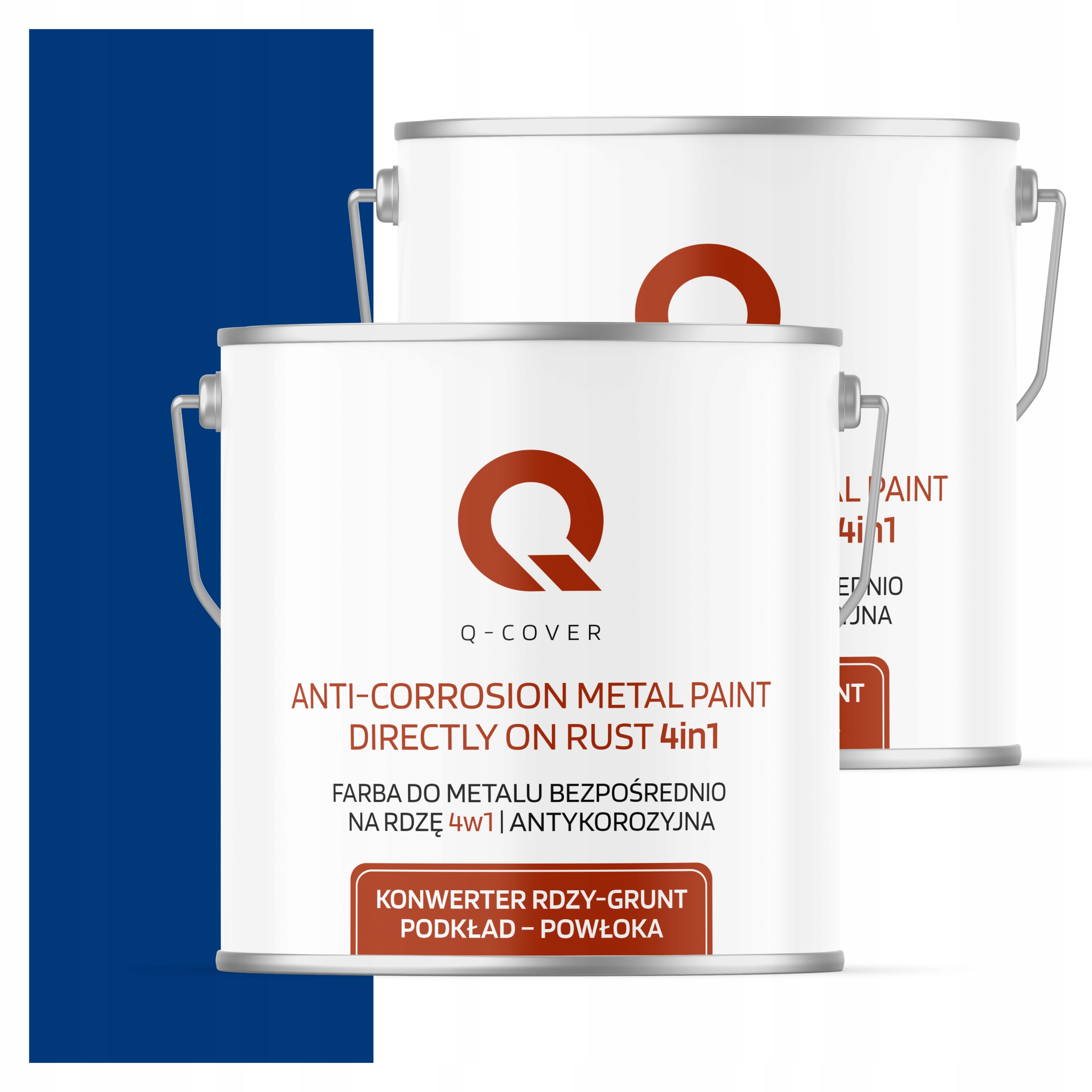 Farba Priamo na hrdzu Metal Aluminium Oceľ 5L 4v1 Polomat Ultramarínová