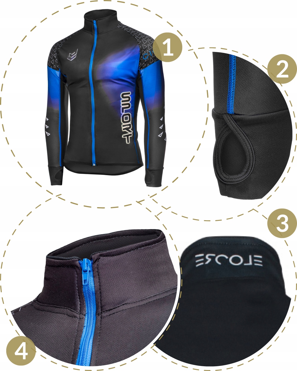 Koszulka rowerowa damska męska termoaktywna M Rodzaj Rozpinane