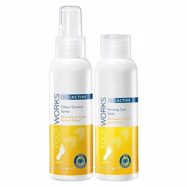 Avon FootWorks Active Zestaw do stóp z magnezem Stan opakowania oryginalne