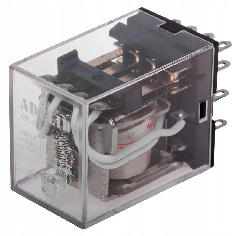 

Przekaźnik Przemysłowy R4 Cewka 12V DC Prąd Stały