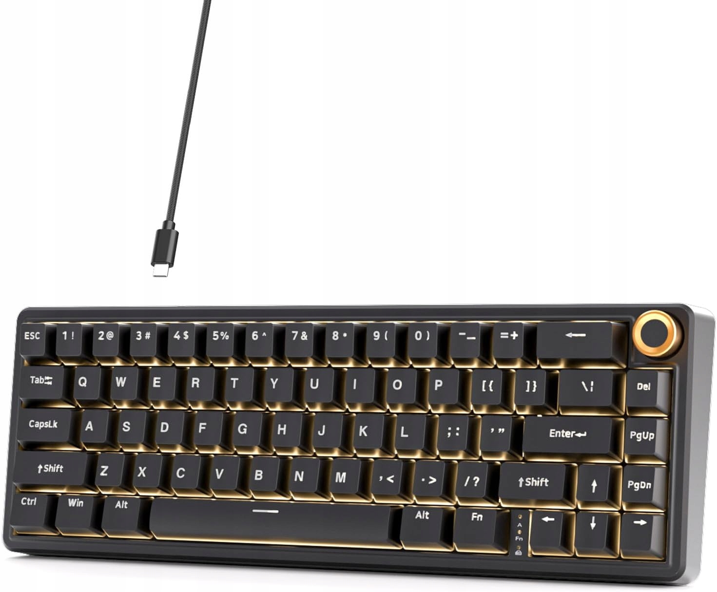 MECHANická klávesnice 60% Rgb Hot Swap Usb-c
