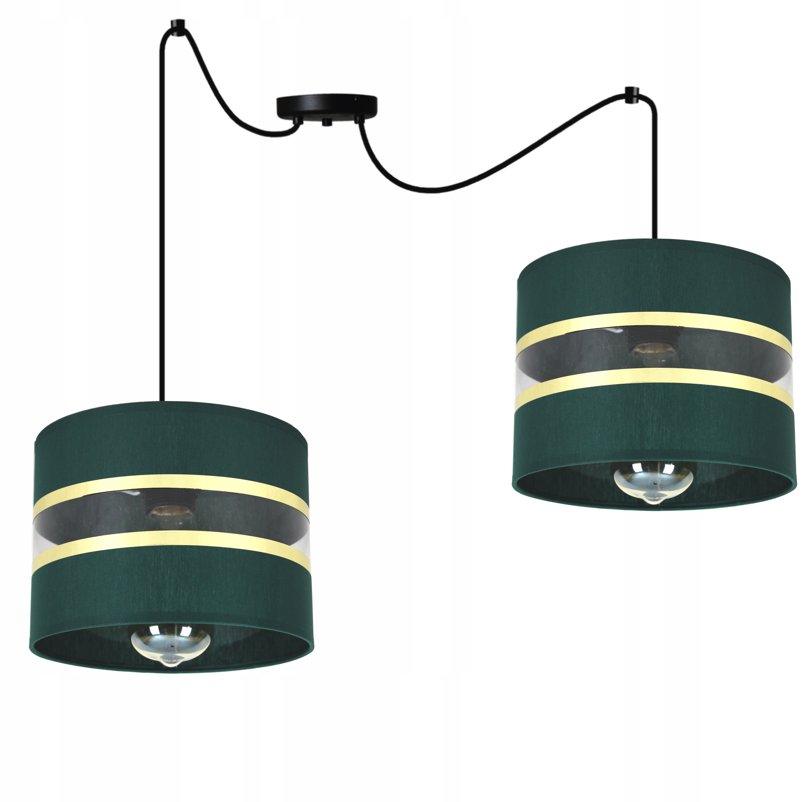 

Lampa Pająk Wisząca Edison Spider Zielony Złoto