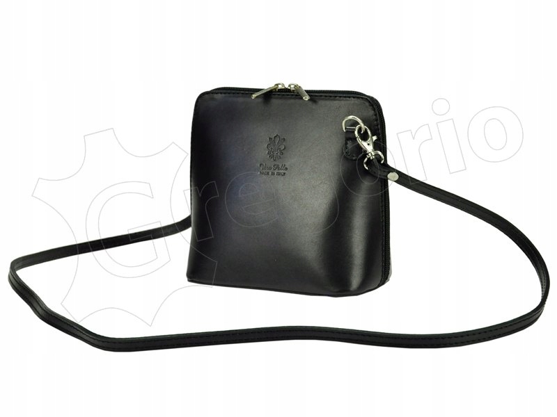 MAŁA TOREBKA PRZEWIESZKA NA RAMIĘ SKÓRA NATURALNA Szerokość produktu 17 cm