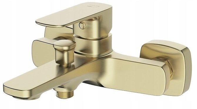 Nástěnná vanová baterie Larga zlatá matná S951-378