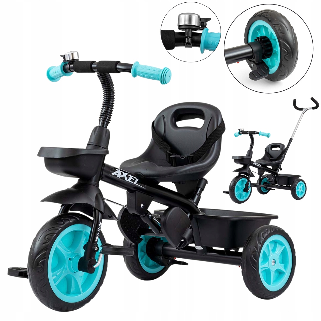 Rowerek trójkołowy dziecięcy biegowy Pchacz 3 Kołowy Do 25 Kg Axel