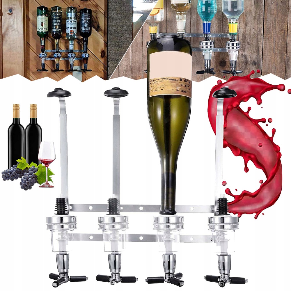Láhve Na Alkoholické Nápoje Bar Butler Dávkovač Alkoholu Nástěnný Držák