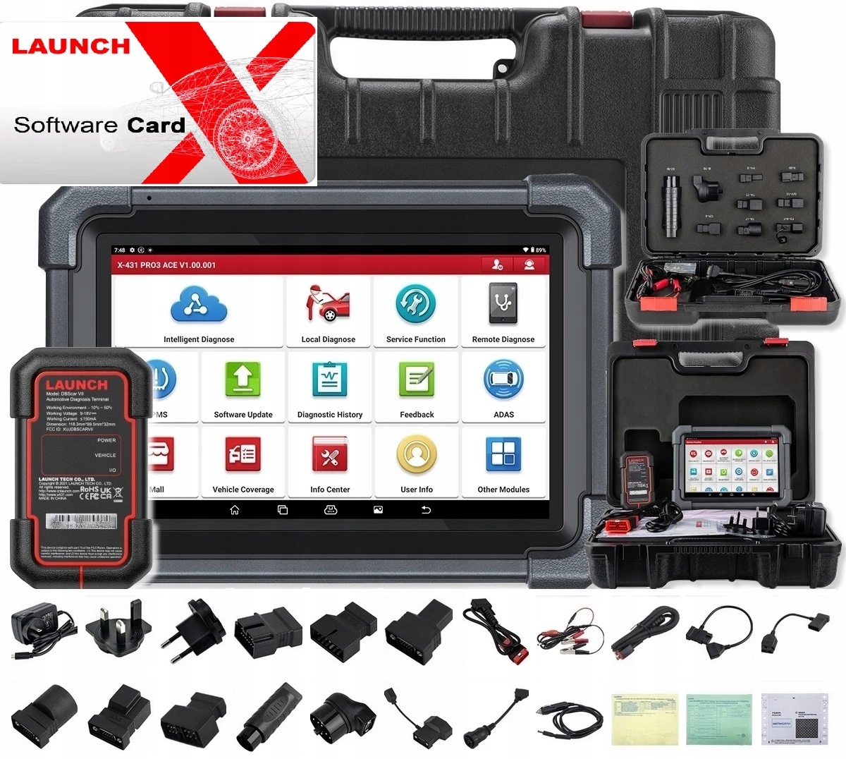 Launch X431 Pro3 Ace 10 palcov CanFD DoiP Kable 2025 Nový Model 2025 j.PL