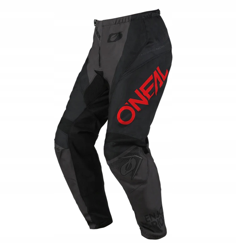 O'neal Element Racewear V.25 Black Grey Red pánske cross enduro nohavice 36