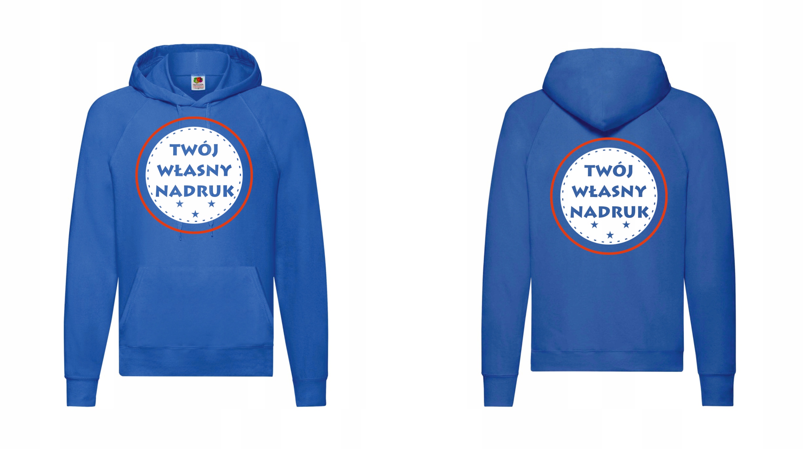 

Bluza z kapturem z własnym nadrukiem męska