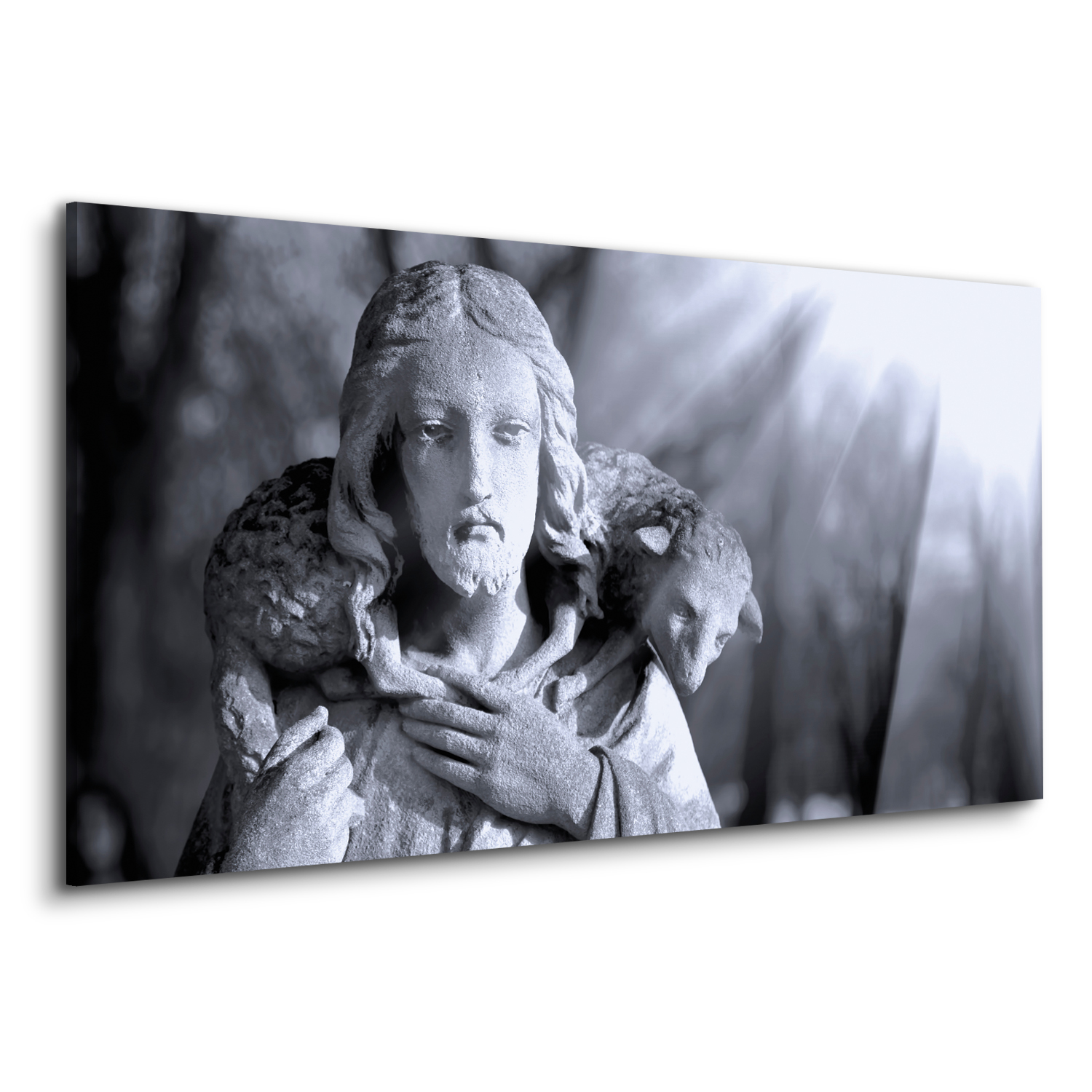 

Obraz canvas prostokąt Jezus baranek rzeźba 120x60