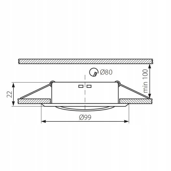 Oprawa okrągła regulowana ALOR DTO-B Stan opakowania oryginalne