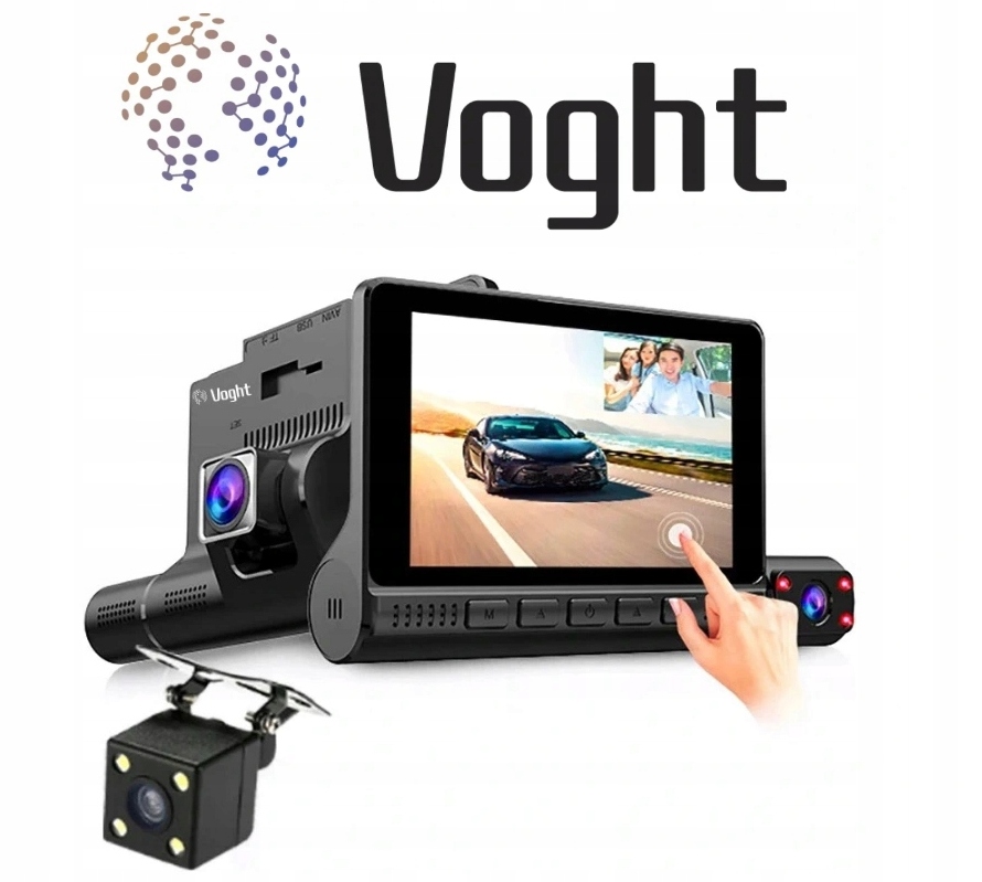 WIDEOREJESTRATOR HD KAMERA COFANIA POLSKIE MENU Ports AV memory card reader