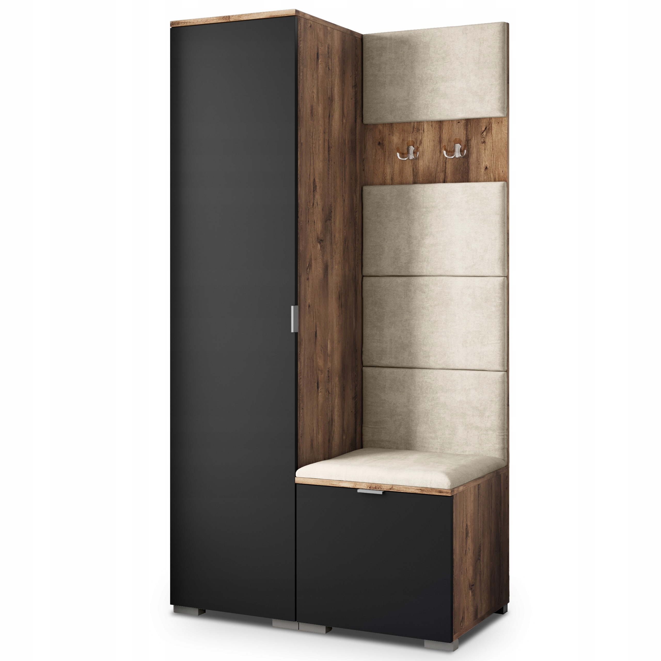 Šatní skříň Lori 95/181/51 cm Skříň do předsíně Moderní dub lefkas