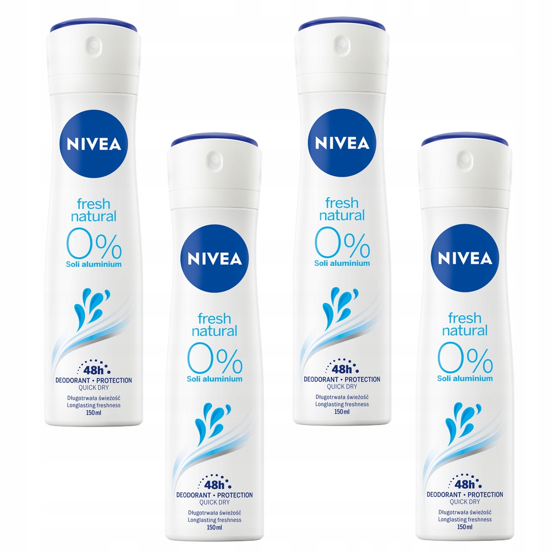 

Nivea Fresh Natural Dezodorant spray 4x150 ml