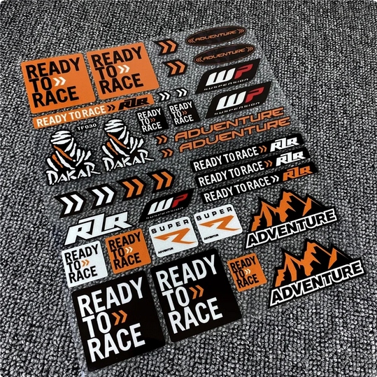 KTM READY TO RACE WP ADVENTURE ARKUSZ NAKLEJKA STICKER