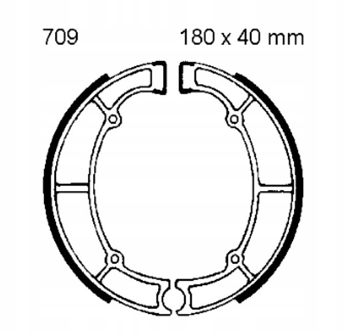Brzdová Doštička Kawasaki En 450 500 Gt 550 Vn 750 800 Z 400 650 Zl 600