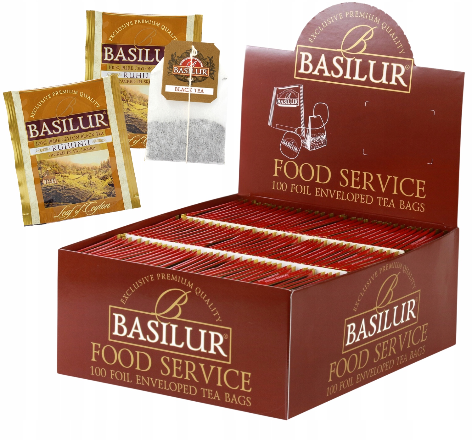 herbata czarna Ruhunu Basilur Pure Cejlon Torebki HoReCa 100 szt