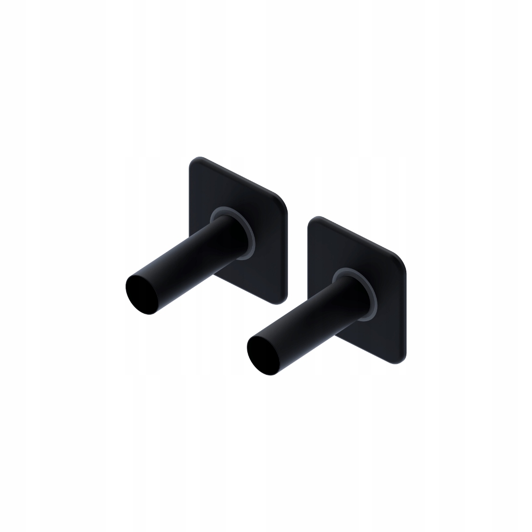 Maskovací sada Caldo pro radiátorové ventily, černá matná, 2 kusy