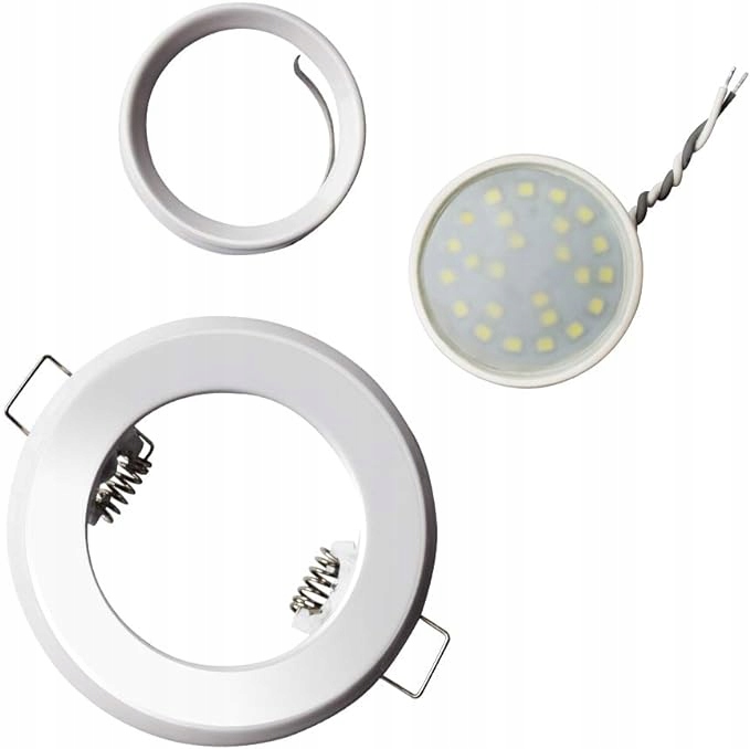 Oczko Podtynkowe LED okrągłe Wpuszczane 5W 450Lm Ciepły biały 9cm 12szt Długość/wysokość 9 cm