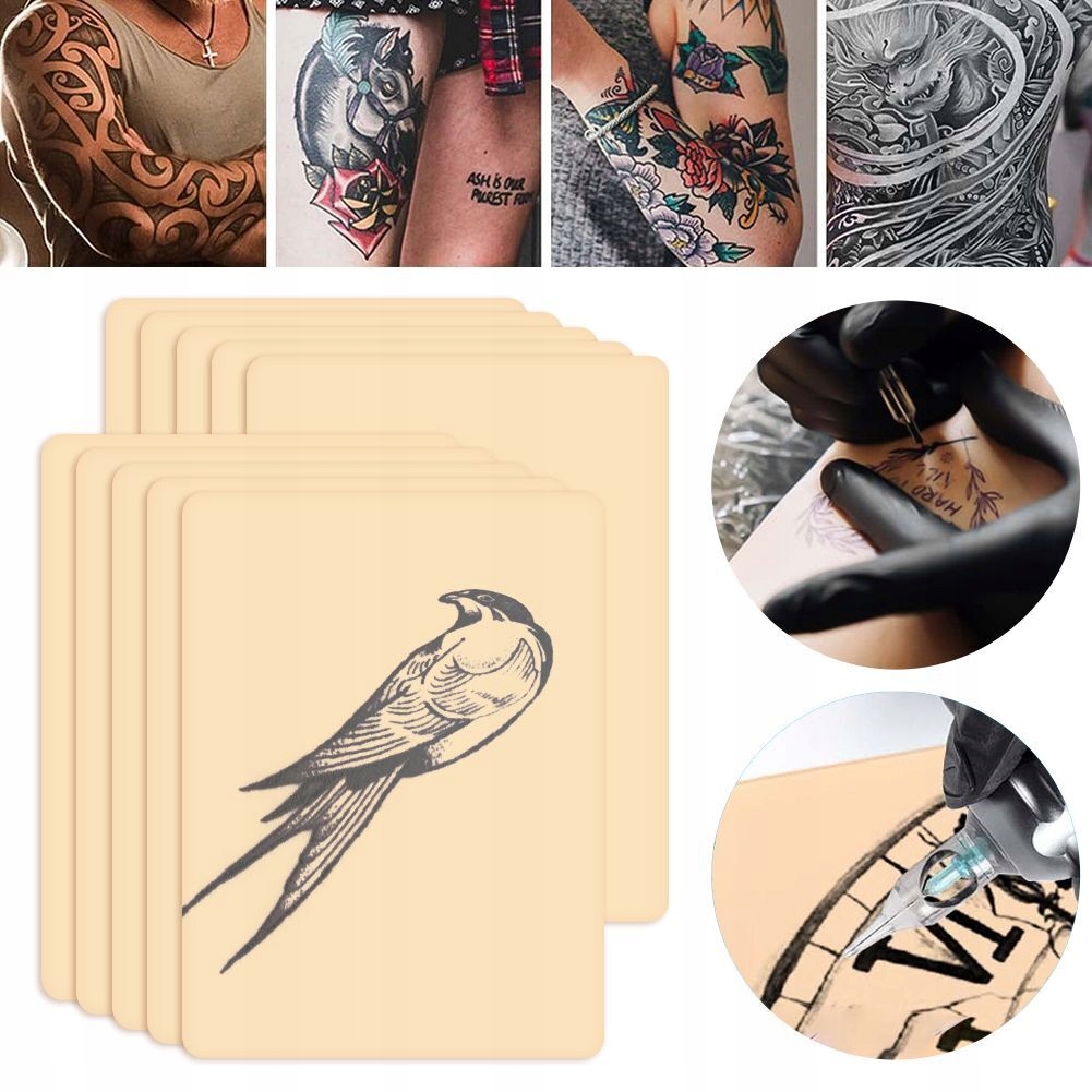Umělá Kůže Učení Tetování Oboustranná Kůže 20 Ks 14.4x19 Cm