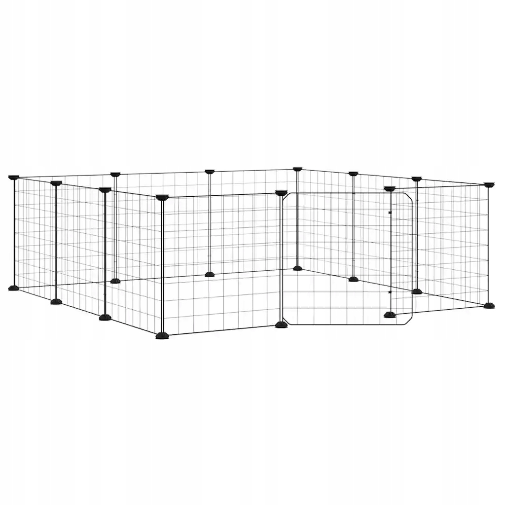 Levně Klec pro zvířata černá, panel 35 x 35 cm, ocel lakovaná práškovou barvou