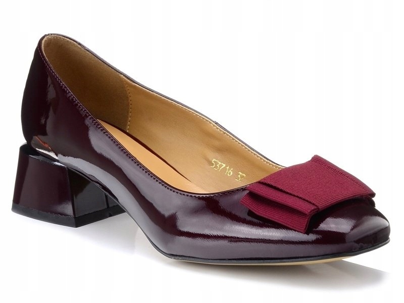 

Czółenka buty damskie skórzane Sagan 3716 39