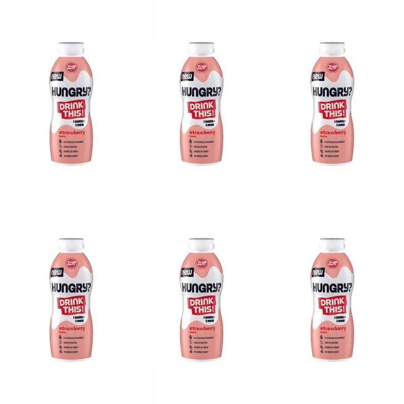 Zott Hungry Drink Strawberry 500 ml X6