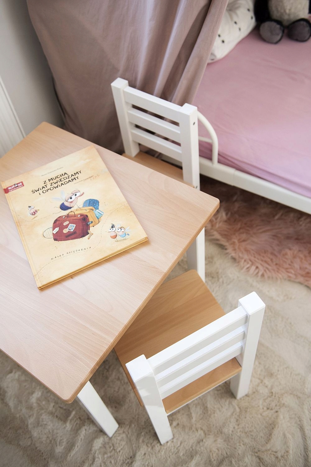 STÓŁ DZIECIĘCY DREWNIANY, STOLIK, BIAŁY, 100% POLSKI PRODUKT Kod producenta 5905999108407
