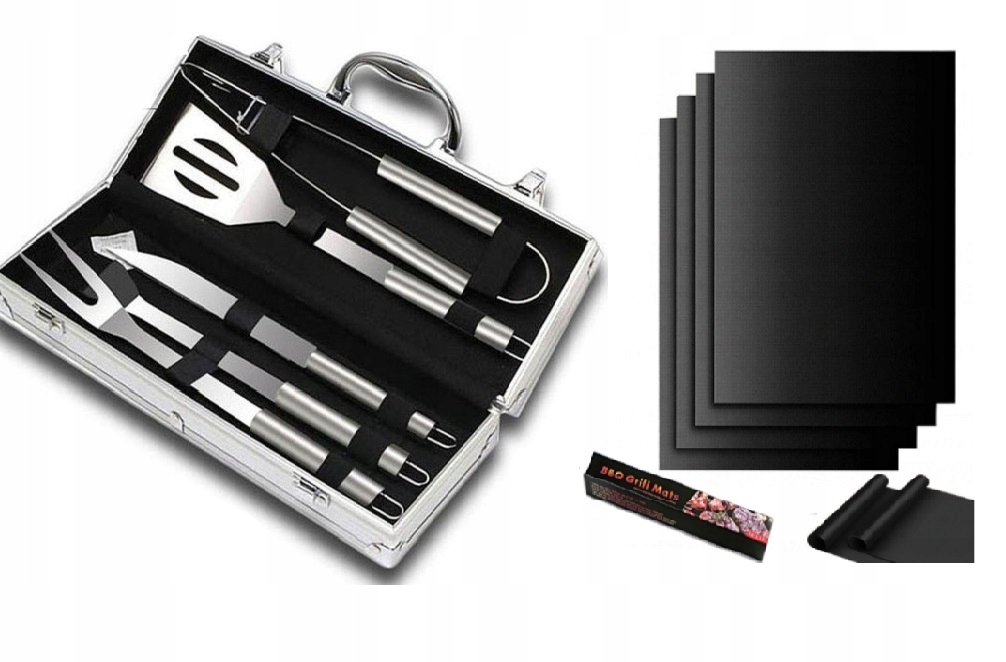 

Przybory Do Grill Kuchnia Walizka 5W1 4x Mata