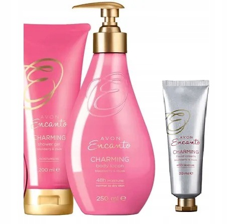 Sada Encanto Charming balzám, gel, krém na ruce Avon