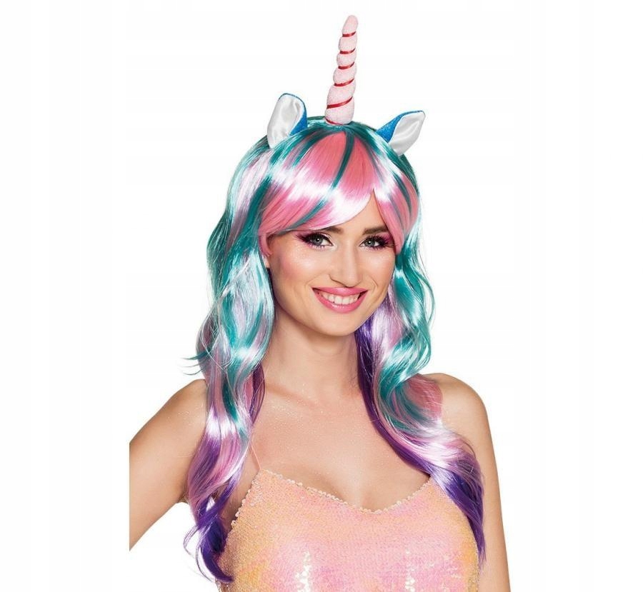 Doplňky k Kostýmu Na Karneval Pro Děti Převlek Paruka Jednorožec Kůň