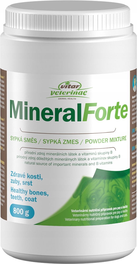 Levně Vitar Veterinae Mineral Forte 800 g pro silné a zdravé zuby a kosti