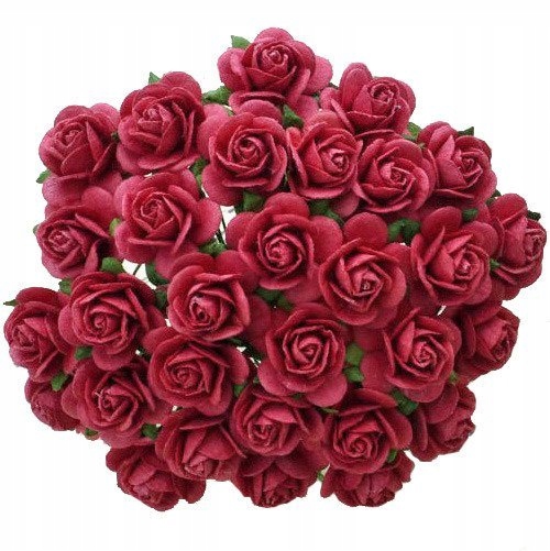 Kwiaty papierowe - róże MKX-005 25mm