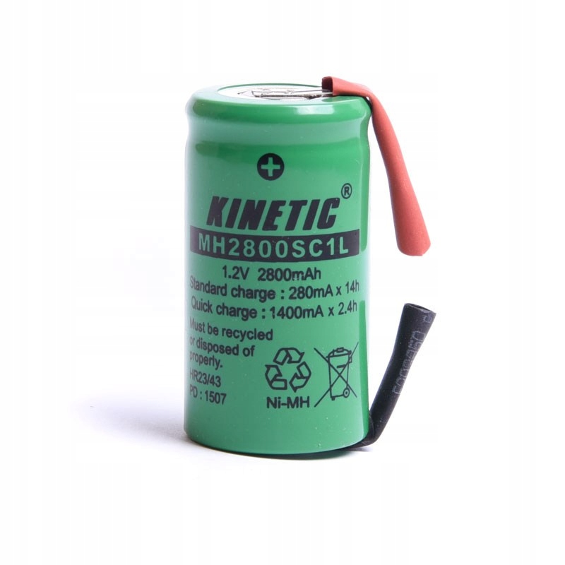 AKUMULATOR 1,2V 2800mA NiMh do lutowania