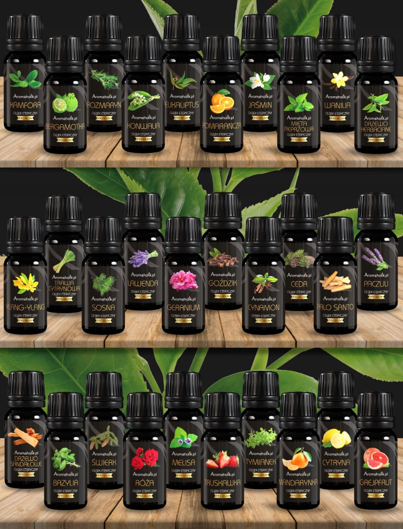 Naturalne KWIATOWE Olejki Zapachowe do Domu | Zapach do Sypialni Marka Aromaholik
