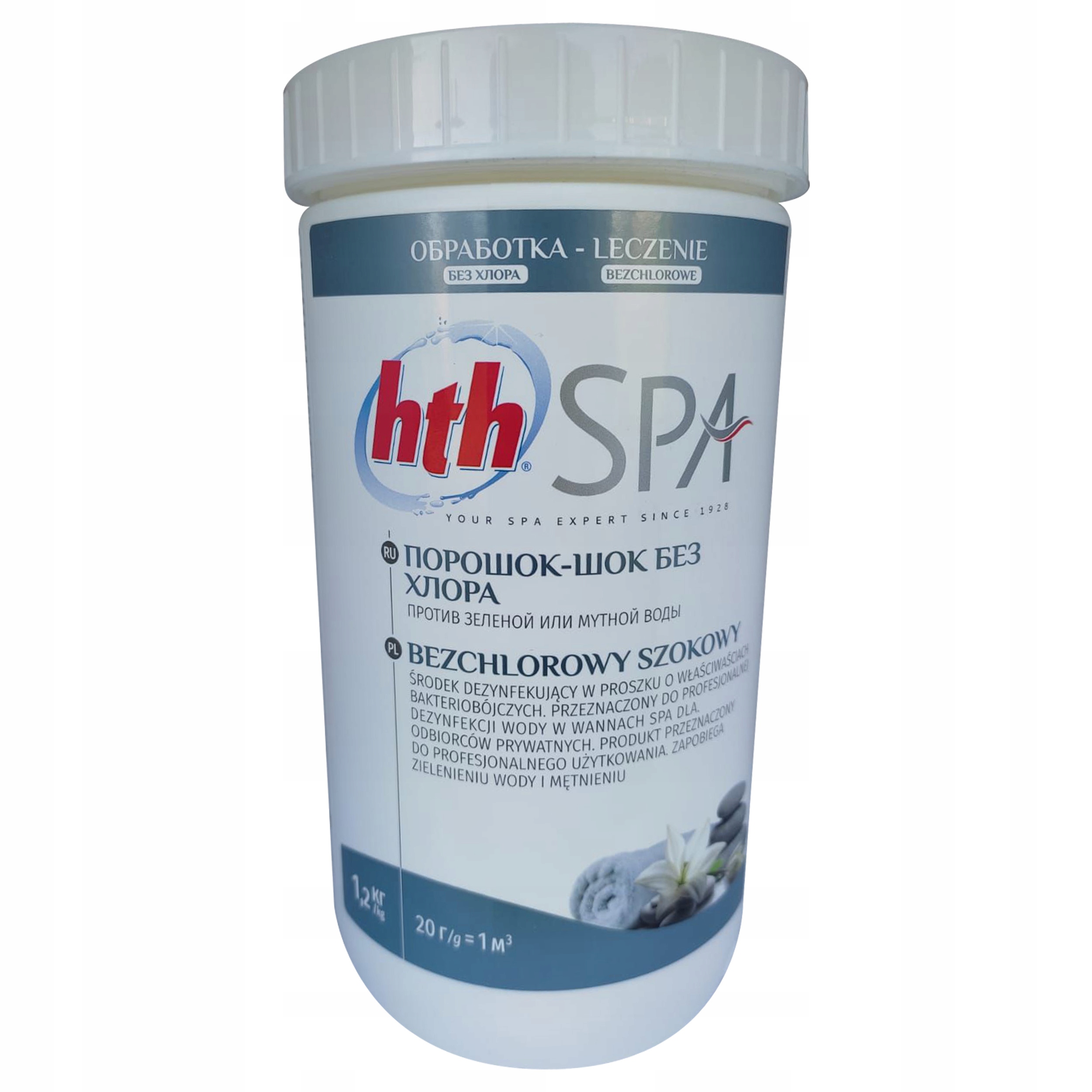 

Bezchlorowy Szokowy Hth wanna proszek chemia Spa