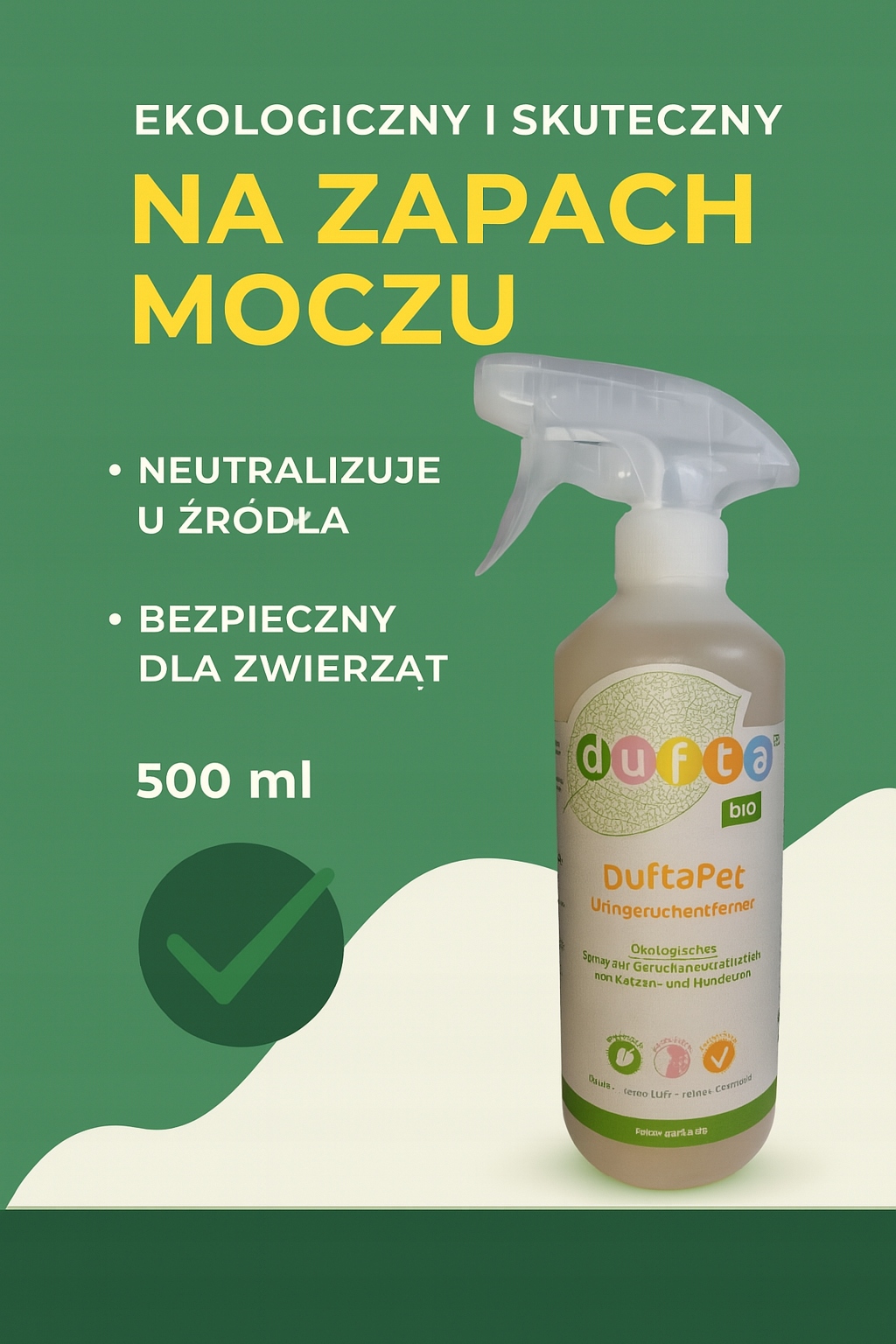 DuftaPet neutralizátor zápachu moči zvířat 500 ml