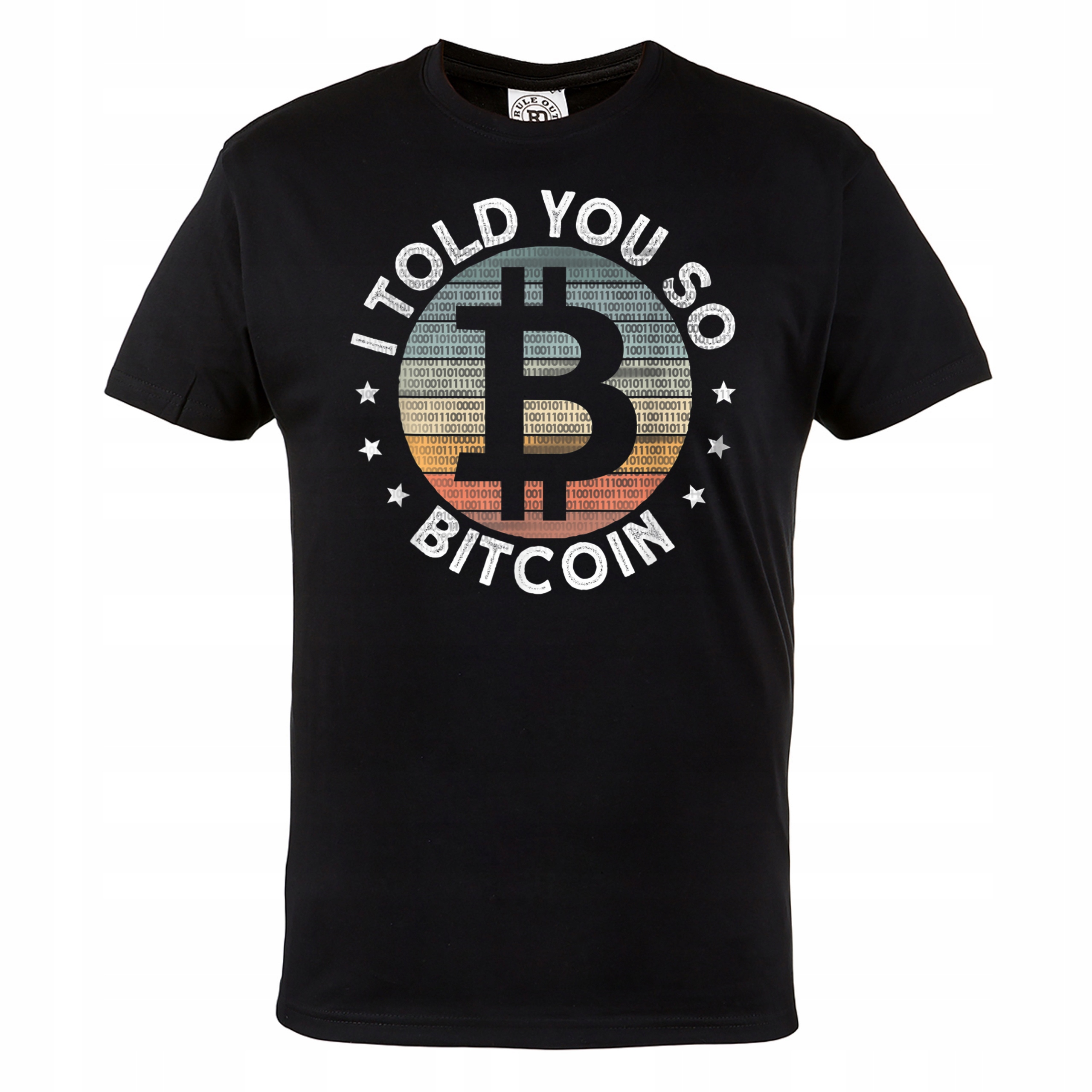 

Męska Koszulka Z Nadrukiem Bitcoin Kryptowaluty