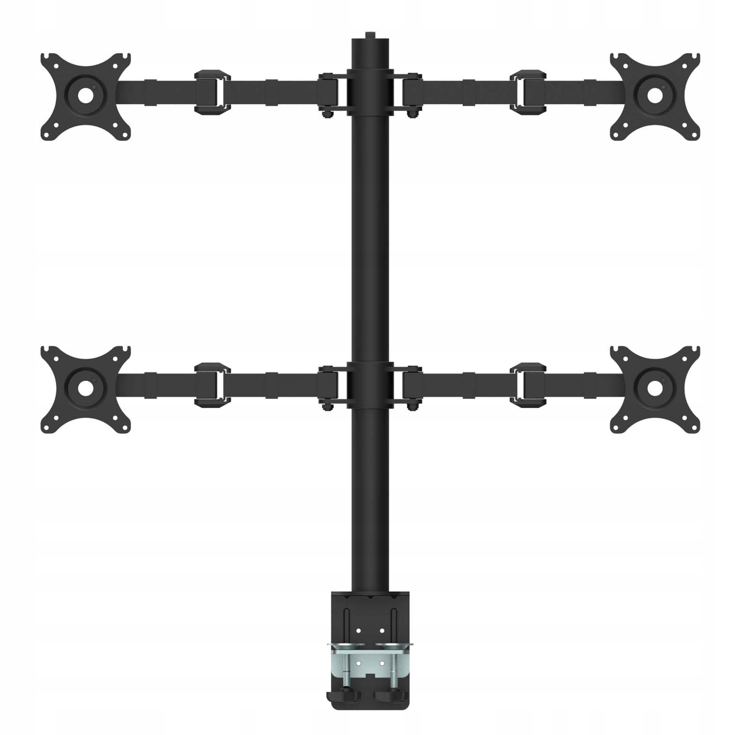 

Biurkowy uchwyt do Czterech Monitorów na 4 Ekrany