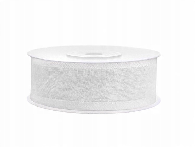 

Tasiemka Szyfonowa Biała 25MM x 25M Dekoracja