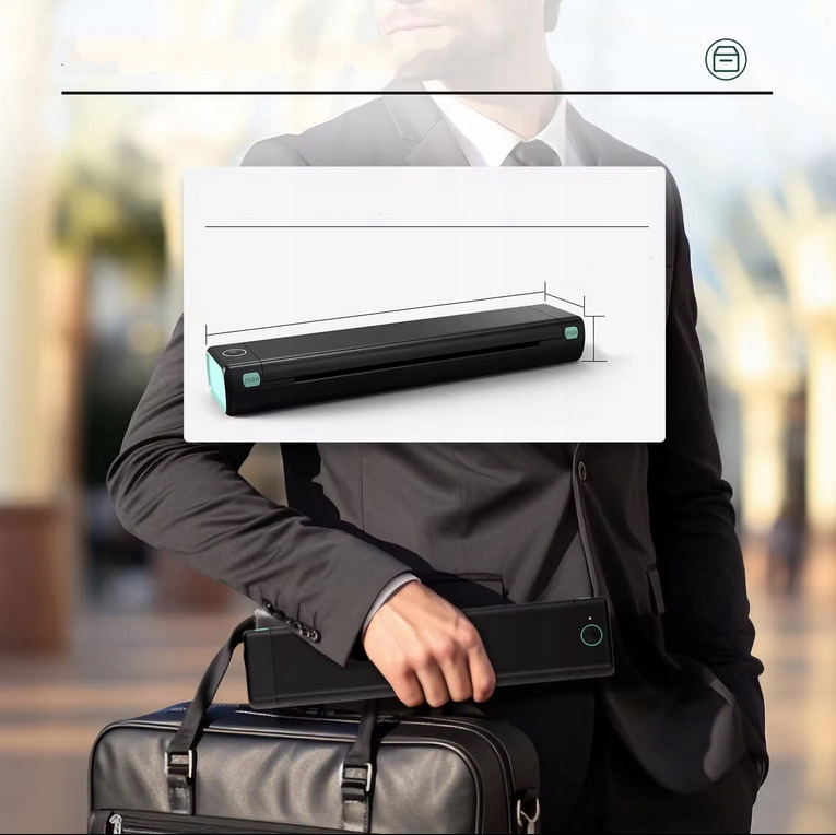 Przenośna termiczna drukarka Phomemo M08F BT do dokumentów bezprzewodowa A4 Model Phomemo M08F