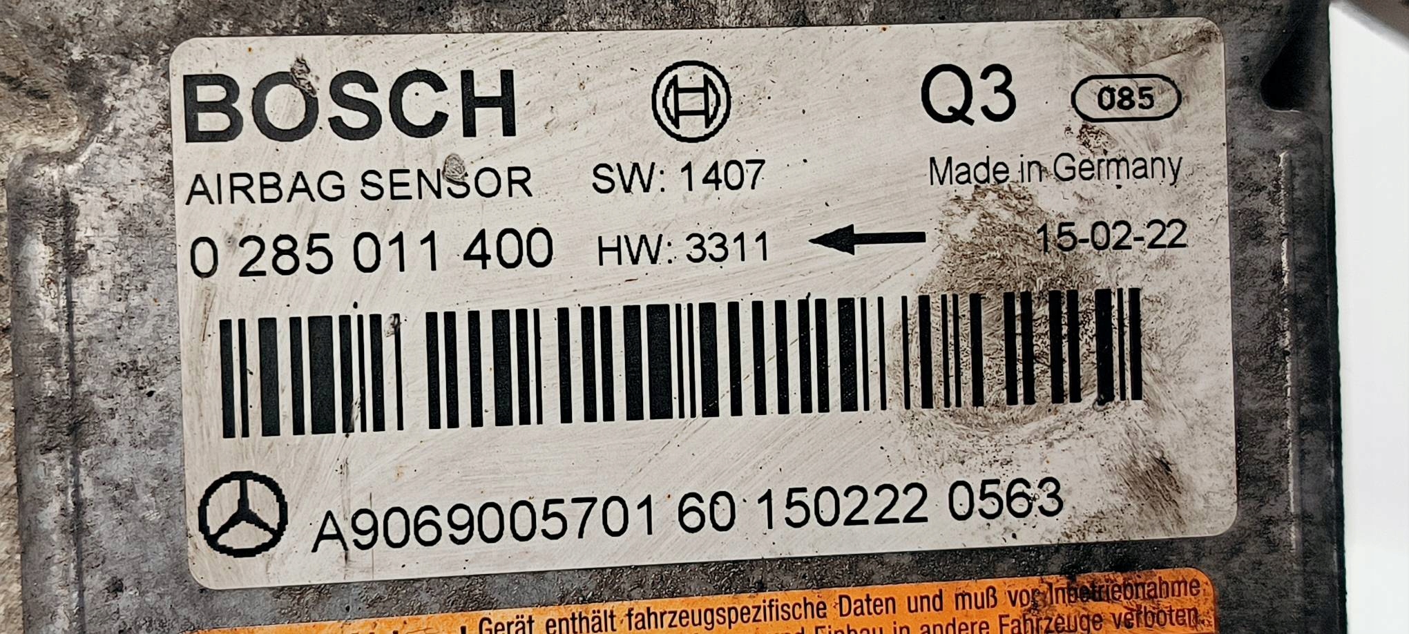 SENSOR AIRBAG A9069005701 VOLKSWAGEN CRAFTER