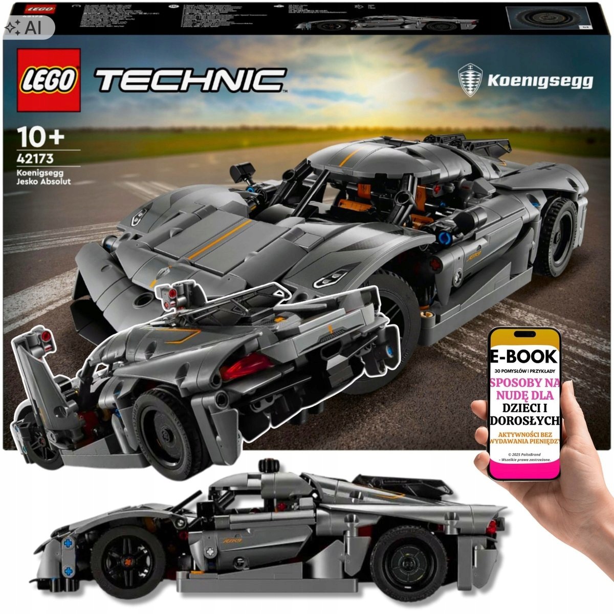 Lego Autko Koenigsegg Jesko Technic Młodego Dla Niego EBOOK-3