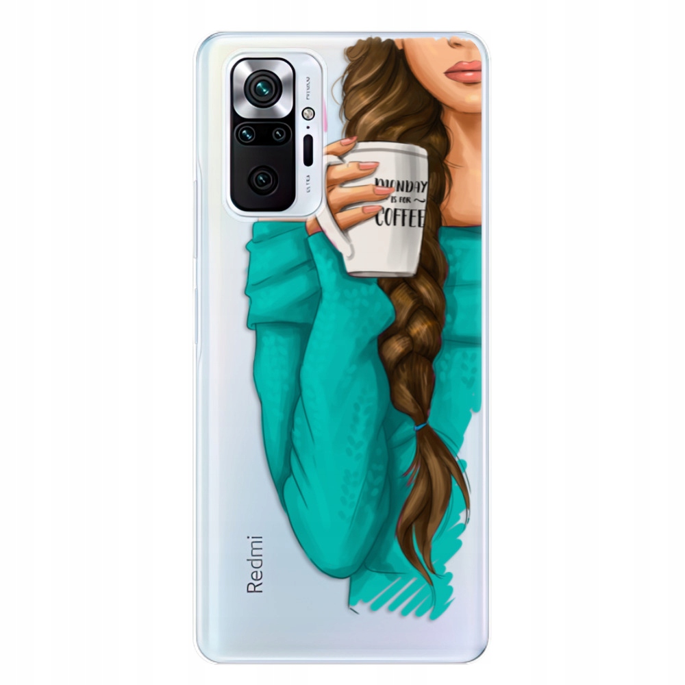 Silikonowe etui My Coffe and Brunette Girl Xiaomi Redmi Note 10 Pro