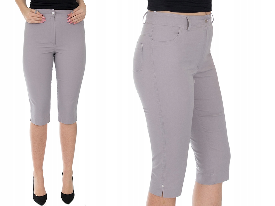 

k8 Rybaczki Spodnie 3/4 Wysoki Stan (38-54) r.46