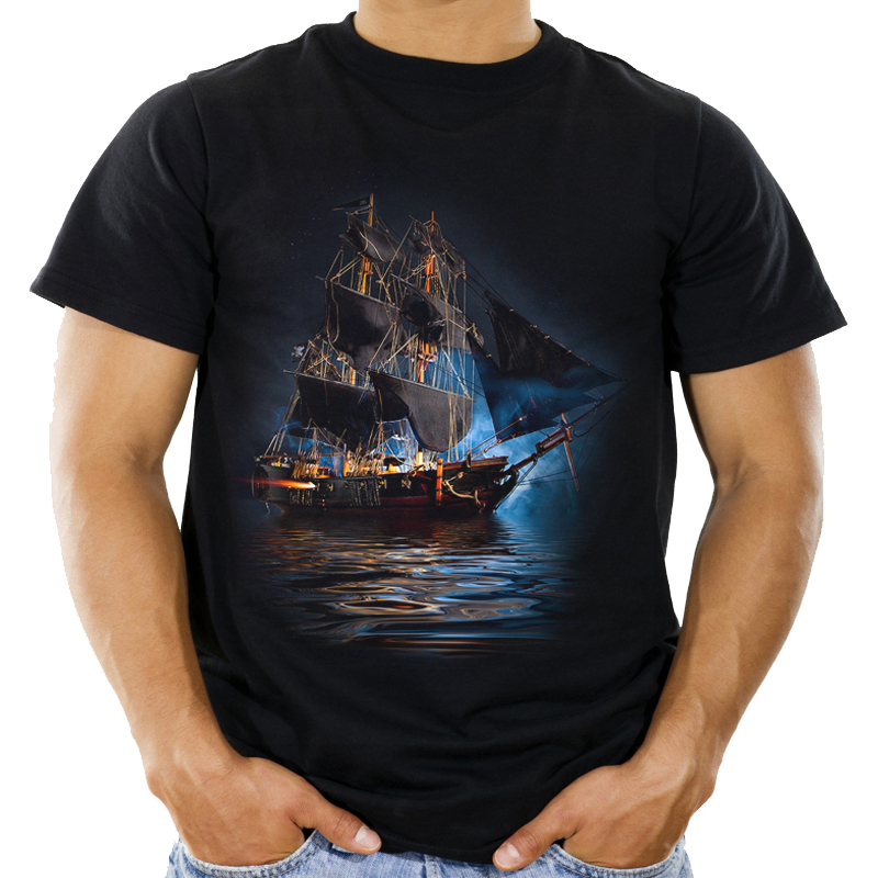 

Koszulka ze statkiem żaglowcem t-shirt statek S