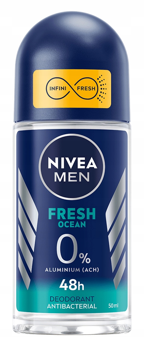 NIVEA FRESH OCEAN 0% SOLI ALUMINIUM ANTYPERSPIRANT ROLL ON 50 ML