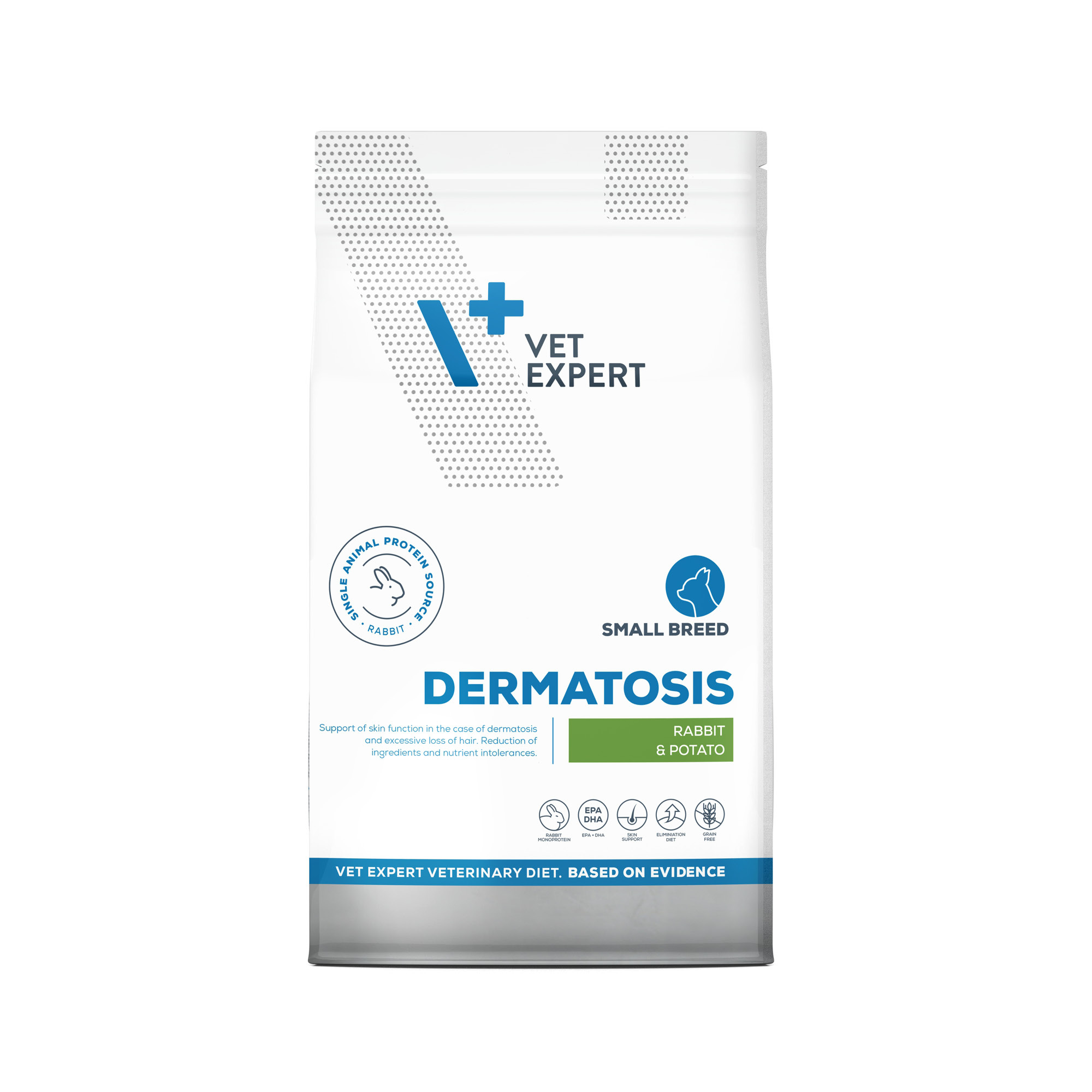 4T VetExpert Dog Dermatosis Rabbit Small Breed 8 kg