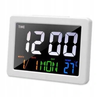 

Zegar Cyfrowy Elektroniczny Budzik Kolor Led Usb