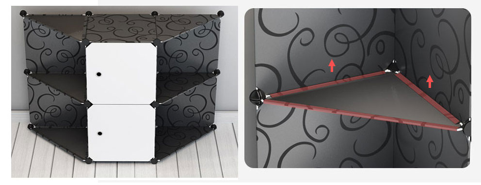 MODUŁOWA SZAFA GARDEROBA przechowywanie SYSTEM Wysokość mebla 162 cm